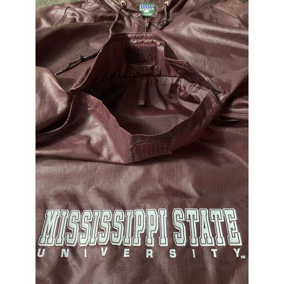 Vintage Mississippi State University MV Sport Men's Maroon Rain Jacket XXL - Picture 4 of 5
